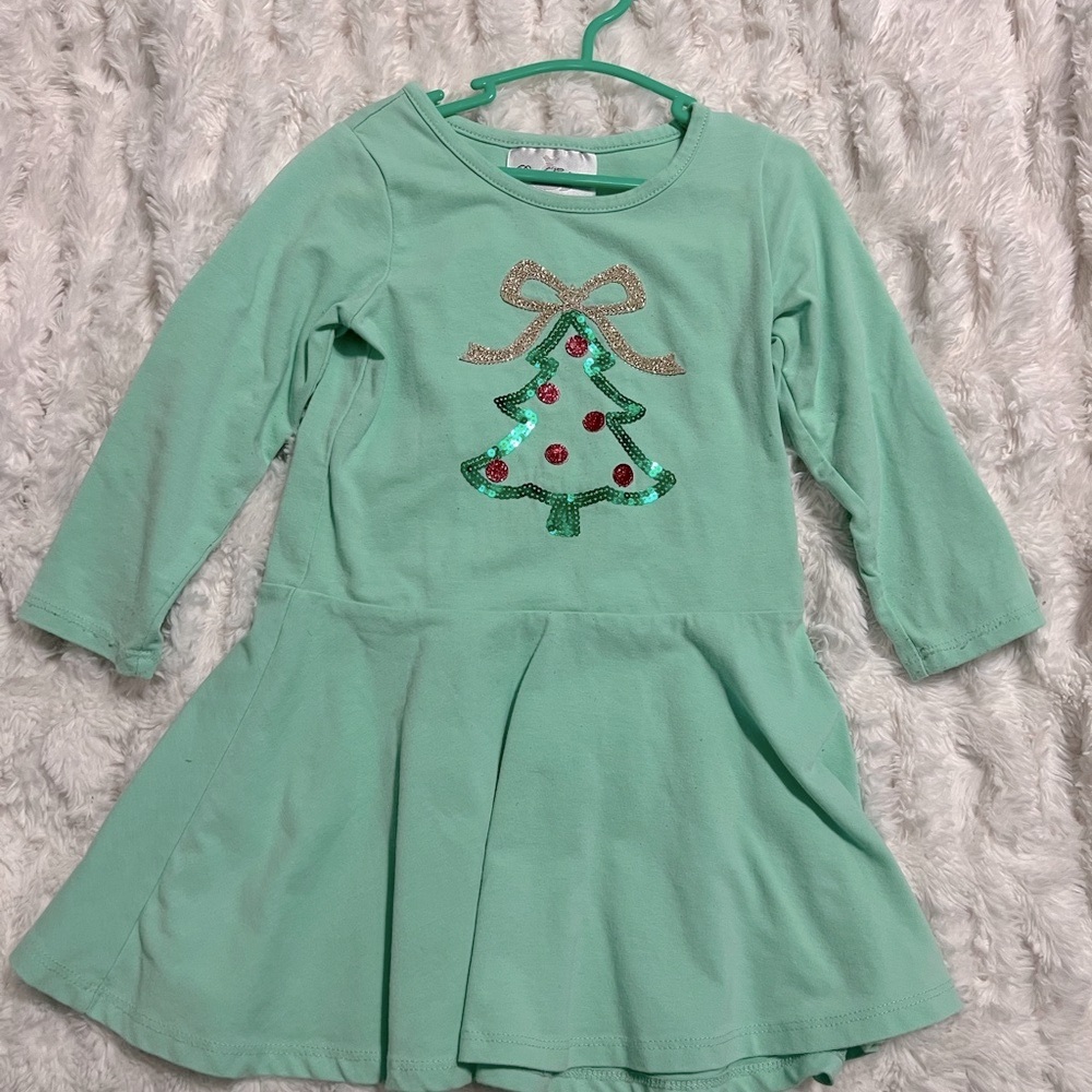 Rare Editions Green Holiday Dress